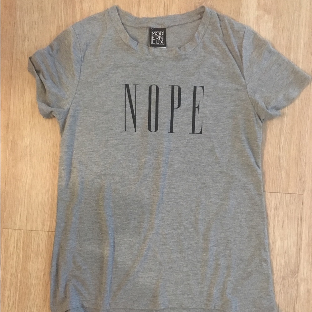 Gray graphic T-shirt